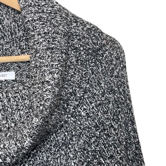 NINE WEST | Gray Oversized Cowl Neck Heavy Knit Pullover Sweater | Size XL - Picture 5 of 12